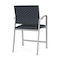 Lesro Newport Wide Hip Chair Metal Frame, Silver, RS Night Sky Upholstery NP1261 - alternate 2